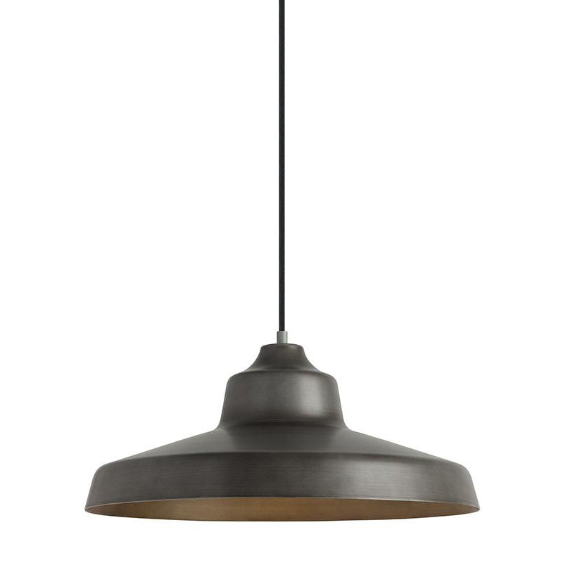 Visual Comfort Architectural 700TDZVOFG-LED930 Modern 18" Zevo 1-lt LED Line Voltage Pendant Ceiling Light - 120V- CCT: 3000K - Finish: Fossil Grey