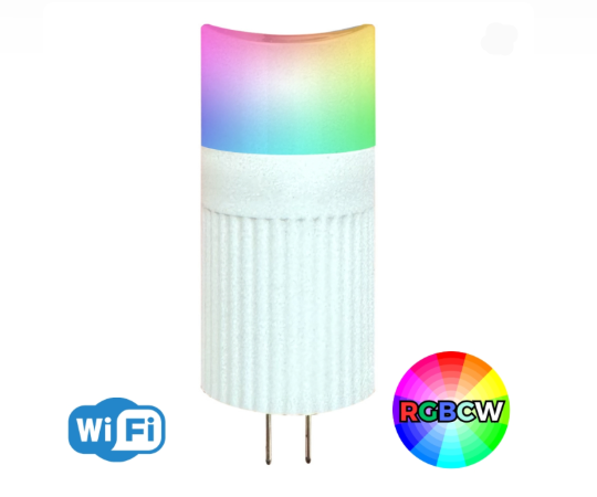 ABBA Lighting G4-RGBCW LED Bulb, Wattage 2W, Color Temperature RGBCW