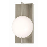 AFX Lighting GATS0610L30D1SN Gates 10 Inch Tall LED Wall Sconce In Satin Nickel With White Acrylic Diffuser