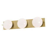 AFX Lighting GATV2406L30D1SB Gates 24 Inch LED Bath Vanity Light In Satin Brass With White Acrylic Diffuser