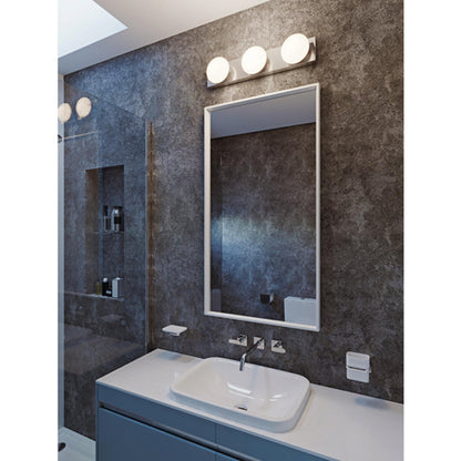 AFX Lighting GATV2406L30D1SN Gates 24 Inch LED Bath Vanity Light In Satin Nickel With White Acrylic Diffuser