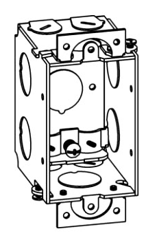 Orbit GB-1-NM 2-1/2” Deep, Gangable 1-Gang Switch Box With NM Cable Clamps