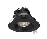 DALS Lighting GBR35-CC-BK 3.5" Revolve LED Gimbal Downlight - CCT Selectable - 120V - Black Finish