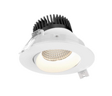 DALS Lighting GBR35-CC-WH Revolve 3.5" Round LED Gimbal Downlight - CCT Selectable - 120V - White Finish