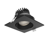 DALS Lighting GBR35SQ-CC-BK 3.5″ Square Regressed Gimbal Downlight Black Finish