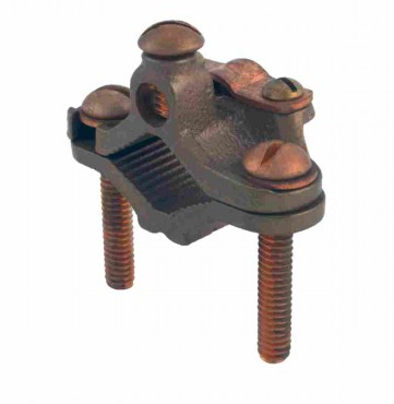 Orbit GCAB-50/100 1/2" - 1" Bronze Direct Burial Armored Ground Clamp - Bronze Screw