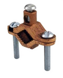 Orbit GCB-125/200 1-1/4" - 2" Bronze Bare Ground Clamps - Steel Screw