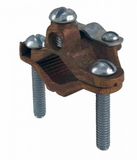 Orbit GCA-250/400 2-1/2" - 4" Armored Ground Clamps - Steel Screw, Bronze Finish