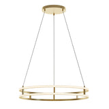 AFX Lighting GEMP32LAJUDGD Gemini 32 Inch CCT LED Pendant In Gold With White Acrylic Diffuser