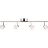 AFX Lighting GGEF0618L30D1PC Gage 30 Inch LED Fixed Rail Light In Polished Chrome With Frosted Acrylic Diffuser