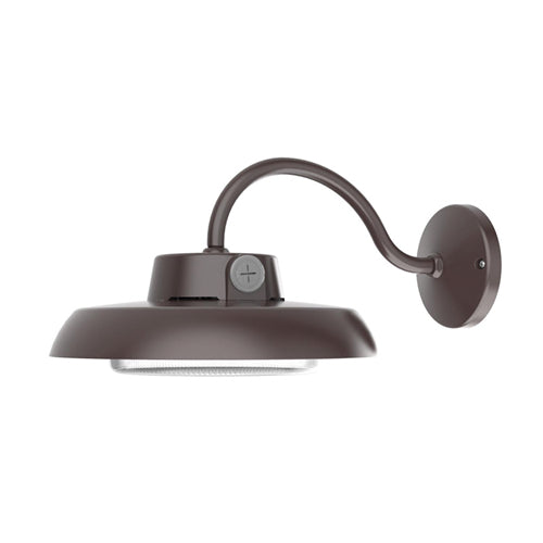 AFX Lighting GILW0707LAJENBZ Gilbert 8 Inch Tall CCT LED Outdoor Wall Light In Bronze With Clear Polycarbonate Prismatic Diffuser
