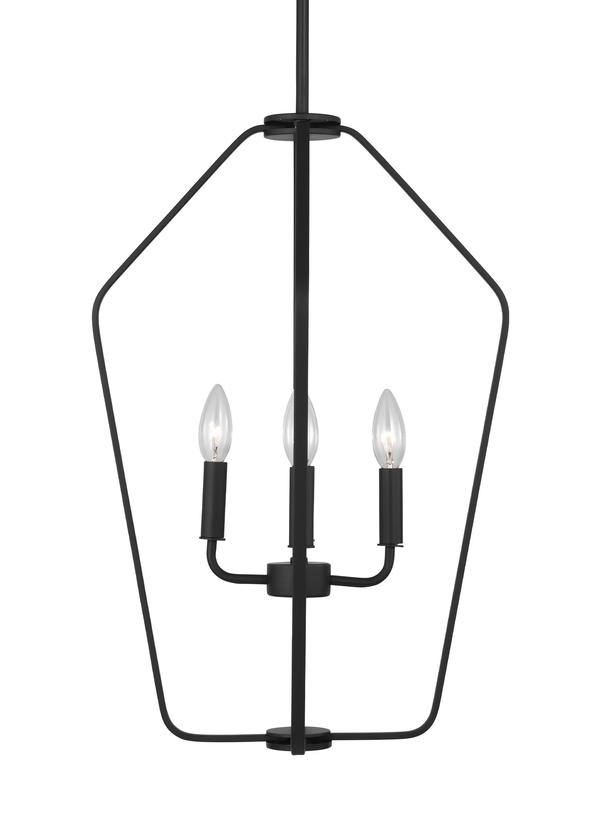 Generation Lighting Kennan 4 light black chandelier ceiling light