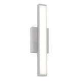 AFX Lighting GLEW0518L30UDTG Gale 18 Inch Tall LED Outdoor Wall Sconce In Textured Grey With White Glass Diffuser