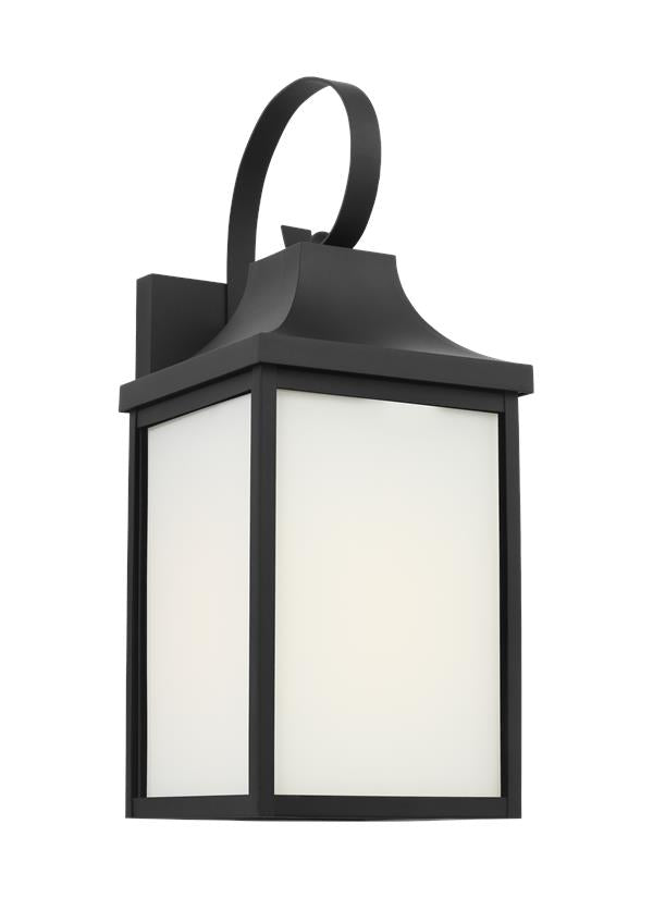 Generation Lighting Saybrook 1 light textured black outdoor wall lantern
