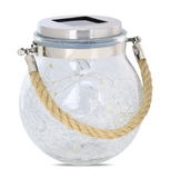 Feit Electric GLOBE5/FY/SOL/LED 5 in. Solar Powered Portable Fairy Crackle Jar Decorative Light, Color Temperature 3000K