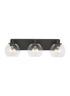 Generation Lighting GLV1123MBKE Rito 3 light black bath vanity wall light