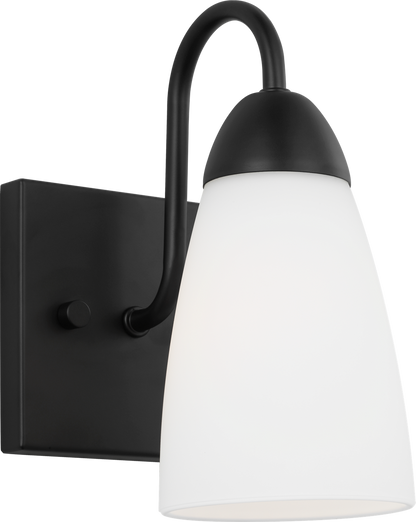 Generation Lighting 4120201-112 Seville 1 Light 4.75 inch Midnight Black Wall Sconce Wall Light