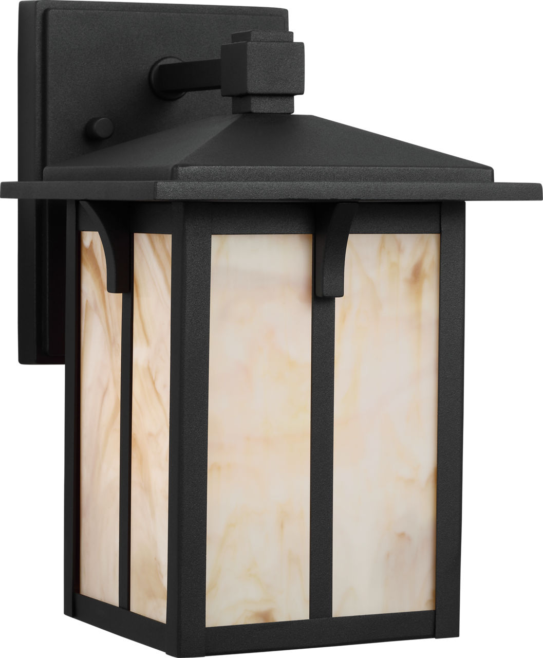 Generation Lighting Tomek small 1 light black outdoor wall lantern