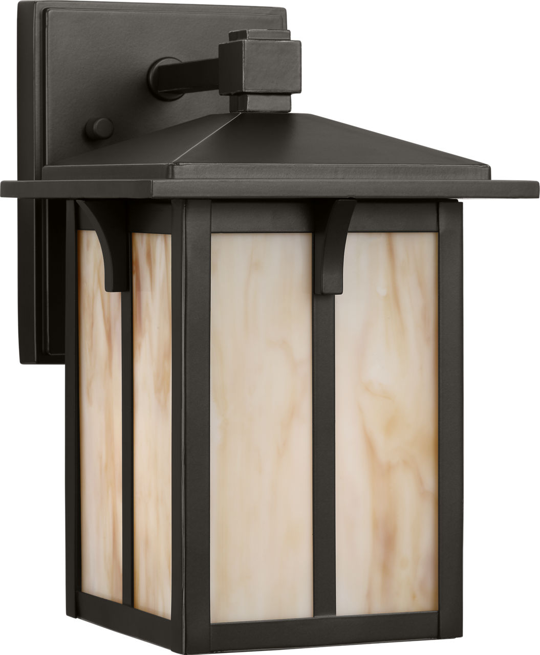 Generation Lighting Tomek small 1 light outdoor wall lantern in antique bronze