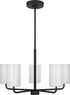 Generation Lighting Rhett 5 light chandelier in midnight black