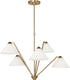 Generation Lighting Werley 5 light satin brass chandelier ceiling light