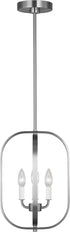 Generation Lighting GLC1293BS Loretto 3 light brushed nickel chandelier ceiling light