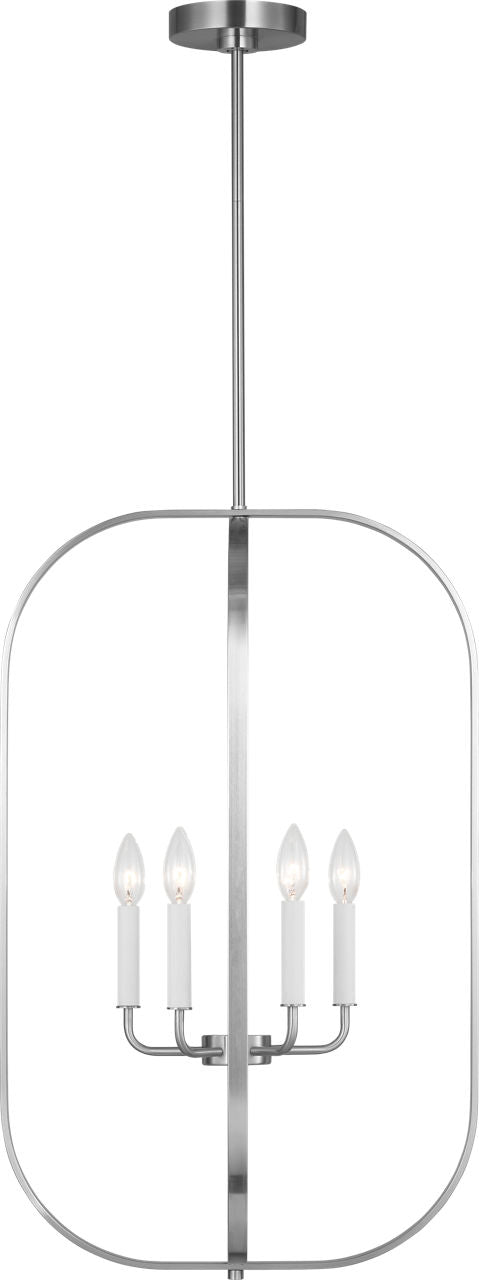 Generation Lighting GLC1316BS Loretto 6 Light Brushed Nickel Chandelier Ceiling Light