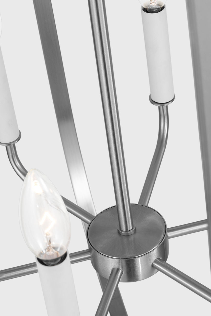 Generation Lighting GLC1329BS Loretto 9 light brushed nickel chandelier ceiling light