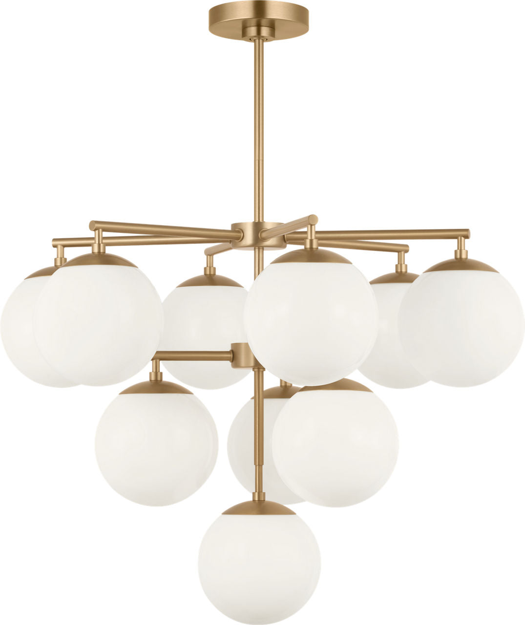 Generation Lighting GLC18010SBE Nube 10 Light Satin Brass Chandelier