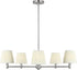 Generation Lighting GLC1865BN Vilera 5 light brushed nickel chandelier ceiling light