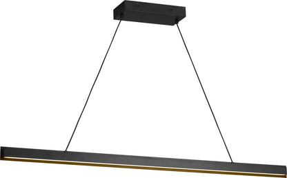 Generation Lighting GLC1911MBK Aro 48 inch Midnight Black linear chandelier