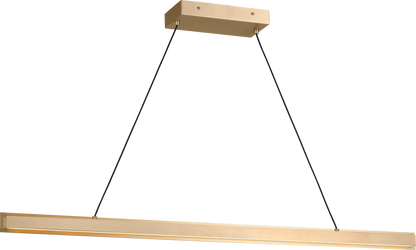 Generation Lighting GLC1911SB Aro 48 inch Satin Brass Linear Chandelier Ceiling Light