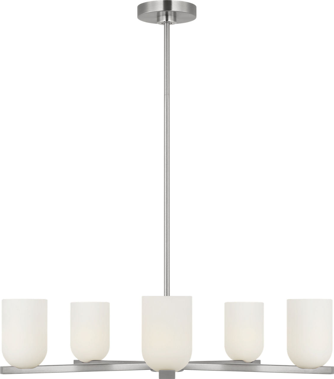 Generation Lighting GLC1935BN Neblina 5 light brushed nickel chandelier