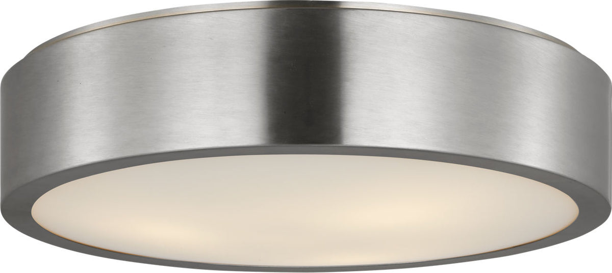 Generation Lighting GLF1053BS Albee brushed nickel flush mount ceiling light