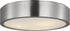 Generation Lighting GLF1053BS Albee brushed nickel flush mount ceiling light