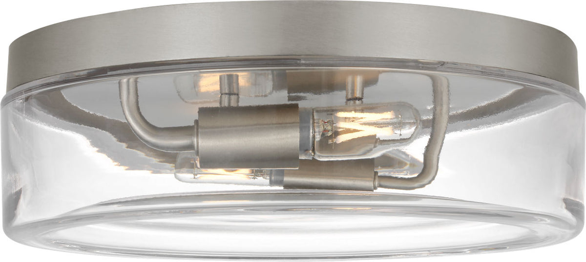 Generation Lighting Rhett 12 flush mount ceiling light in brushed nickel