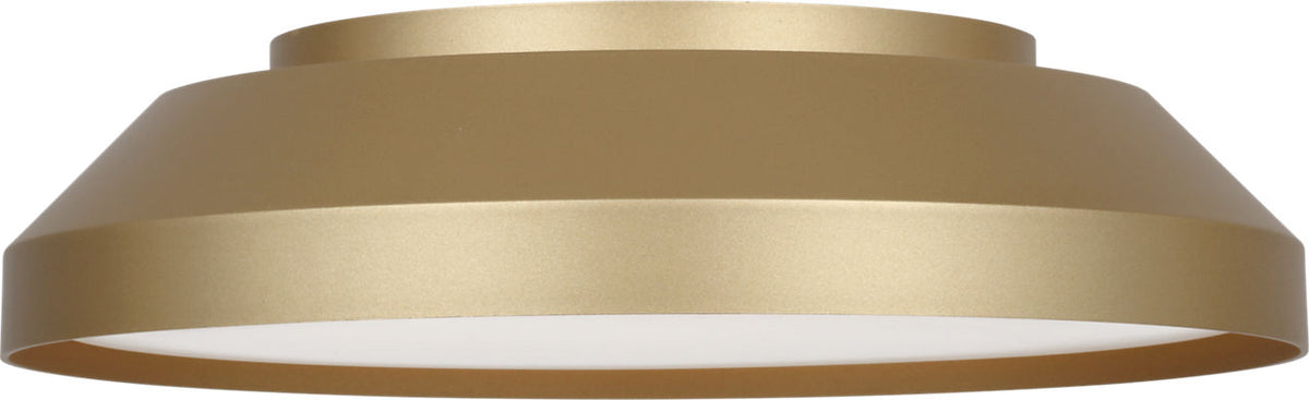 Generation Lighting GLF1981MSB Nevado 12 LED Flush Mount in Satin Brass