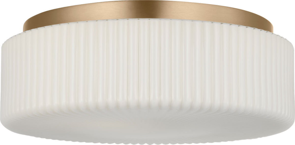 Generation Lighting GLF1992SBE Axira 2 light satin brass flush mount ceiling light