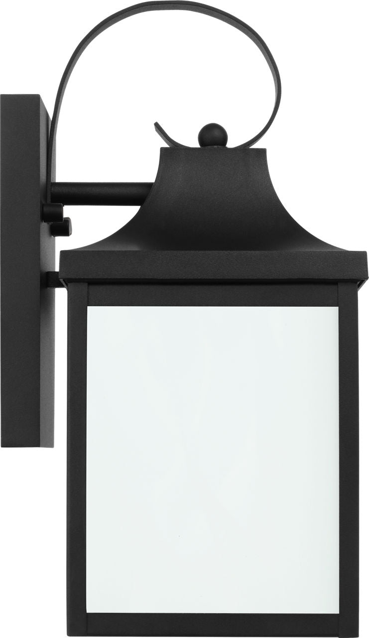 Generation Lighting Saybrook 1 Light 13 inch Textured Black Wall Lantern
