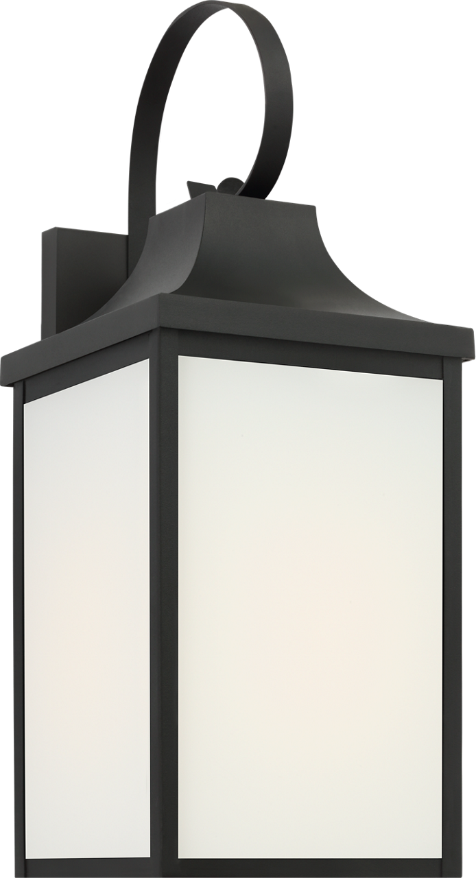 Generation Lighting GLO1021TXB Saybrook 1 Light 17.5 inch Textured Black Lantern Wall Light