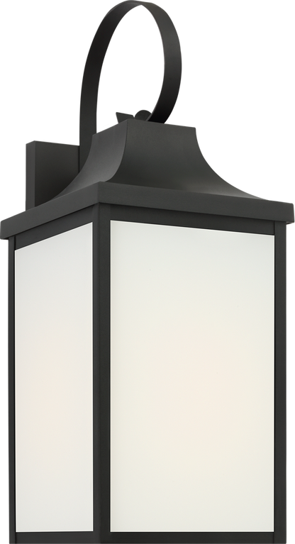 Generation Lighting GLO1021TXB Saybrook 1 Light 17.5 inch Textured Black Lantern Wall Light