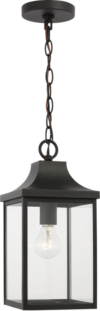 Generation Lighting GLO1041EN3/TXB Saybrook 1 Light 15 inch Textured Black Hanging Lantern Ceiling Light