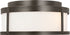 Generation Lighting GLO1132OE-ANBZ Luning antique bronze flush mount ceiling light