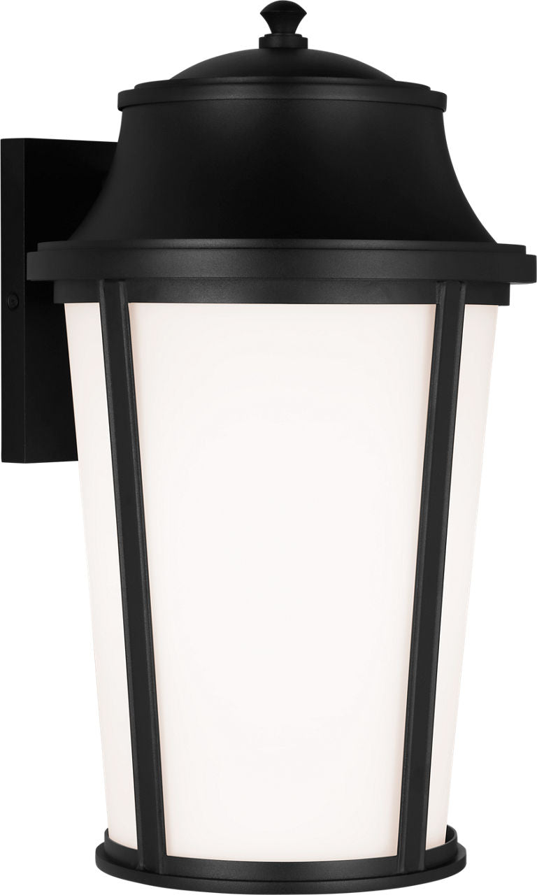 Generation Lighting GLO1161TXBE Portola 1 Light 18 inch Textured Black Outdoor Wall Lantern