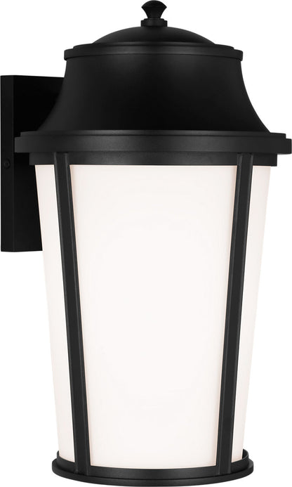 Generation Lighting GLO1161TXBE Portola 1 Light 18 inch Textured Black Outdoor Wall Lantern