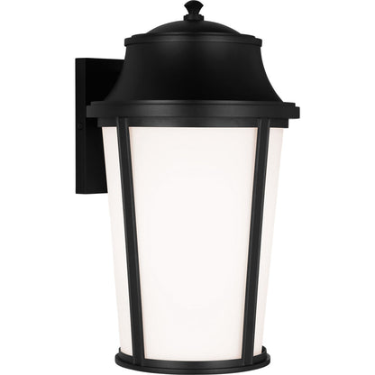Generation Lighting GLO1161TXBE Portola 1 Light 18 inch Textured Black Outdoor Wall Lantern