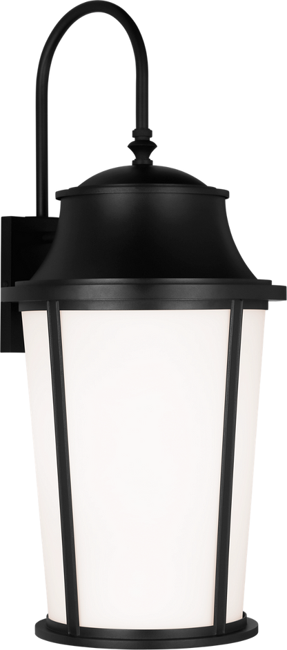 Generation Lighting GLO1191TXBE Portola 1 Light 32 inch Textured Black Outdoor Wall Lantern