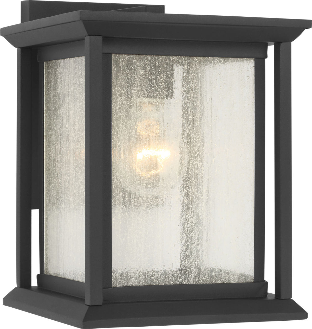 Generation Lighting GLO1201TXB Audley 1 Light Textured Black Outdoor Wall Lantern