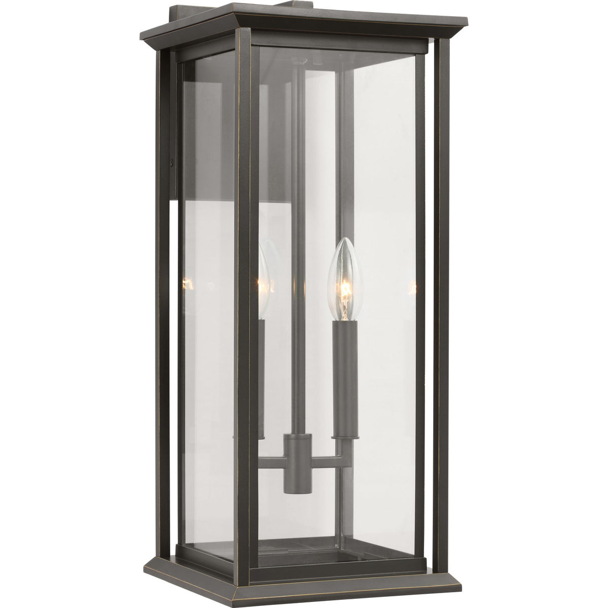 Generation Lighting GLO1222C-ANBZ Audley 2 Light 20 inch Antique Bronze Wall Lantern Wall Light