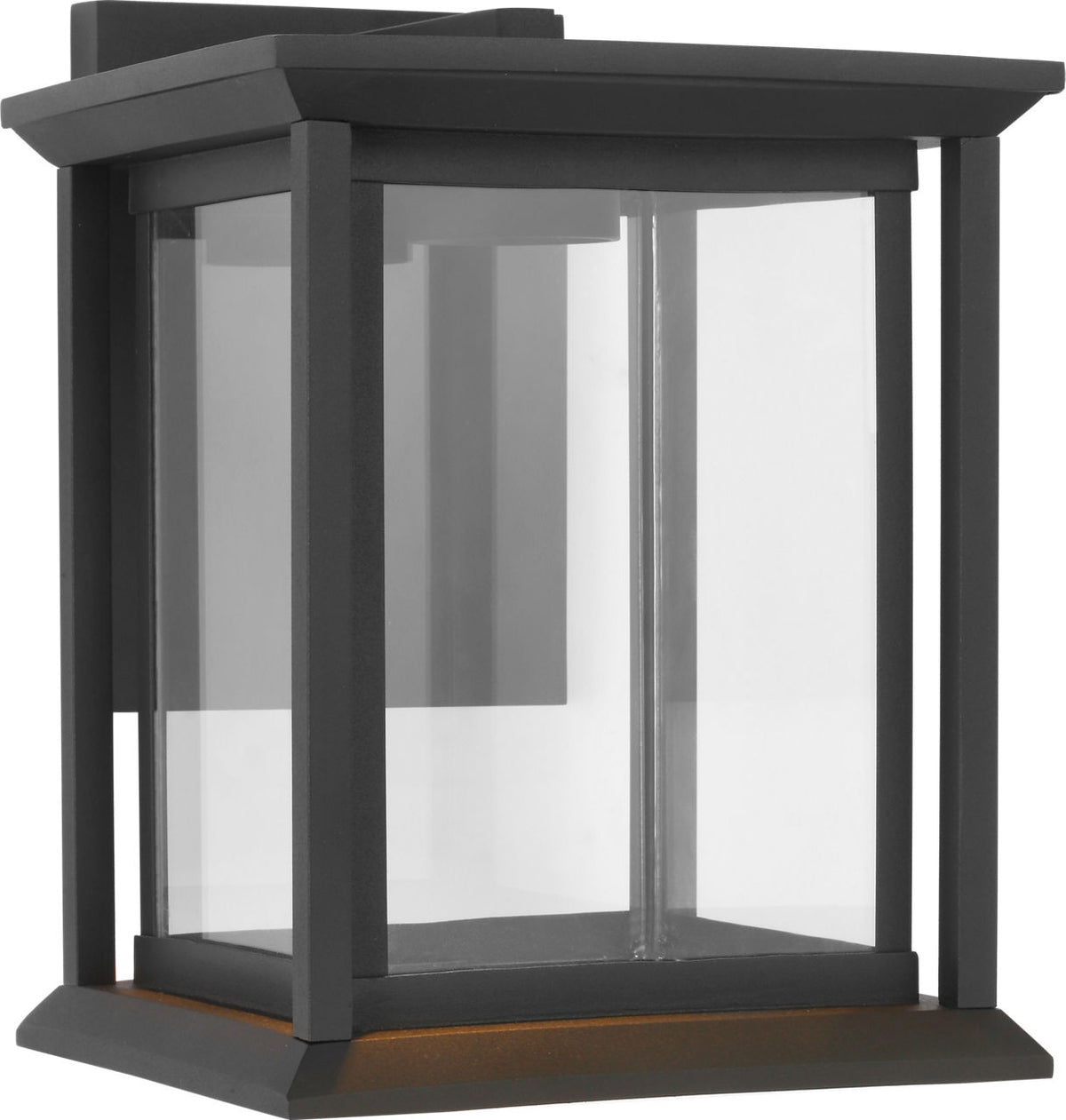 Generation Lighting Audley 10 inch textured black outdoor wall lantern